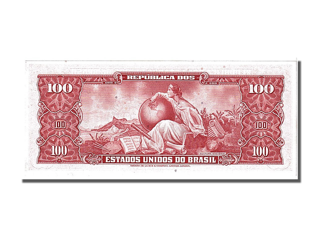 Brésil, 100 Cruzeiros type Dom Pedro II