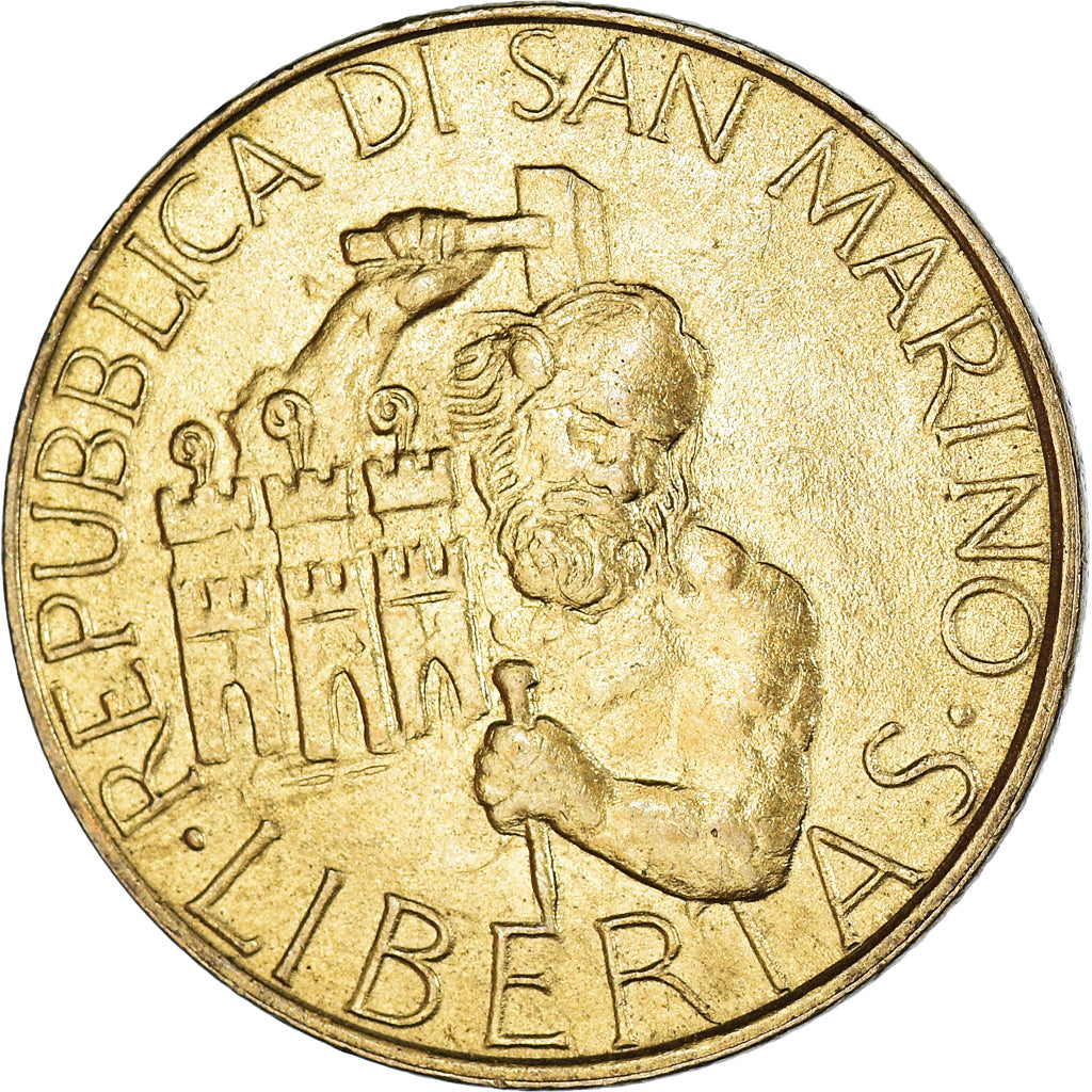 Moneta, San Marino, 200 Lire, 1994, Rome, MB, Alluminio-bronzo, KM:313