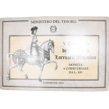 Monnaie, Italie, Lorenzo il Magnifico, 500 Lire, 1992, BU, FDC, Argent, KM:149