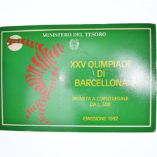 Coin, Italy, Summer Olympics 1992, 500 Lire, 1992, Rome, Summer Olympics