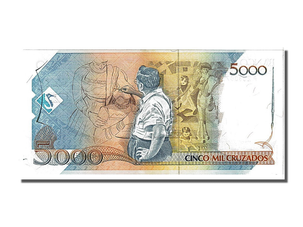 Banconote, Brasile, 5 Cruzados Novos on 5000 Cruzados, 1989, FDS