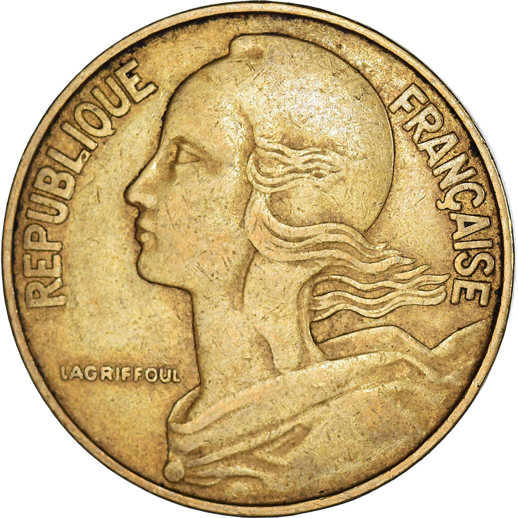 Coin, France, Marianne, 20 Centimes, 1968, Paris, VF(30-35), Aluminum-Bronze