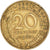 Moeda, França, Marianne, 20 Centimes, 1968, Paris, VF(30-35), Alumínio-Bronze