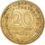 Moneta, Francja, Marianne, 20 Centimes, 1969, Paris, VF(30-35), Aluminium-Brąz