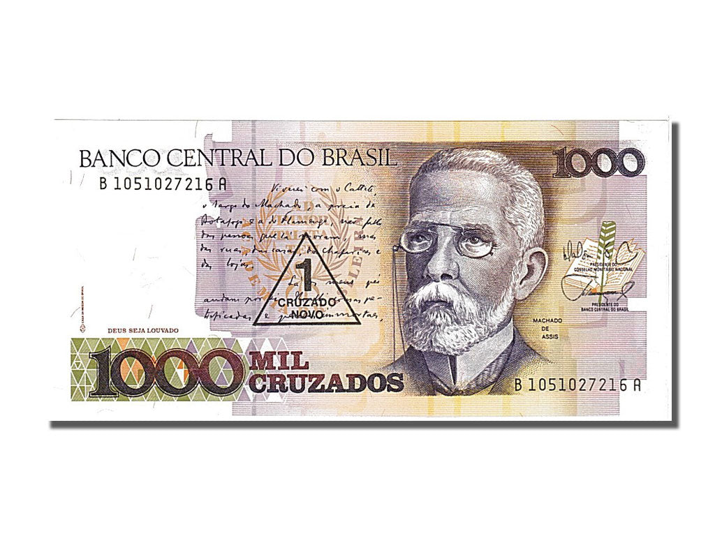 Brésil, 1000 Cruzeiros type J. Machado