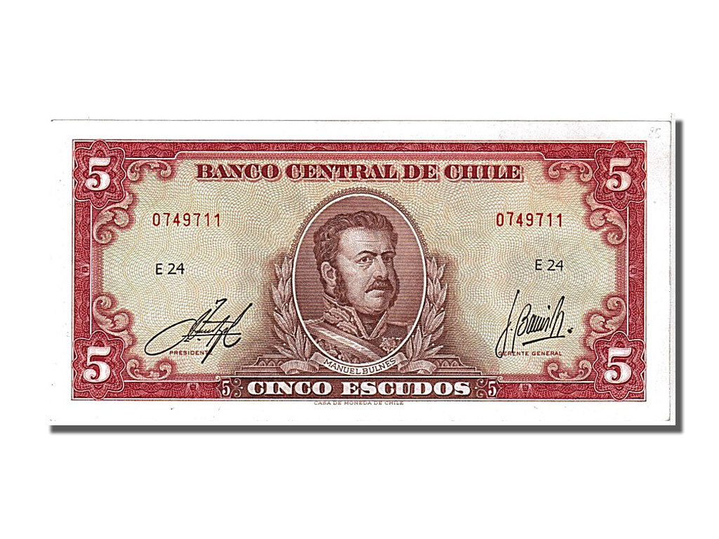 Chile, 5 Escudos, 1964, KM #138, UNC(65-70), 0749711