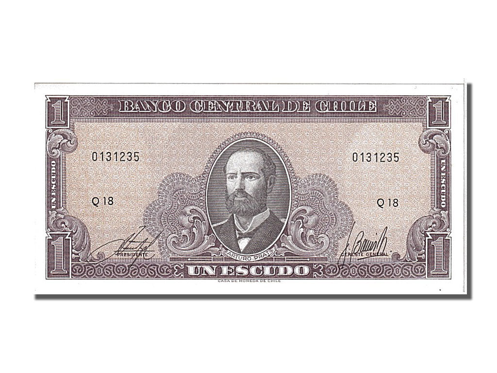 Chile, 1 Escudo, 1964, KM #136, UNC(65-70), 0131235