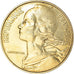 Moeda, França, Marianne, 20 Centimes, 1984, Paris, AU(55-58), Alumínio-Bronze