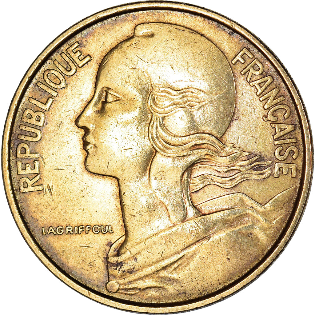 Moeda, França, Marianne, 50 Centimes, 1962, AU(50-53), Alumínio-Bronze