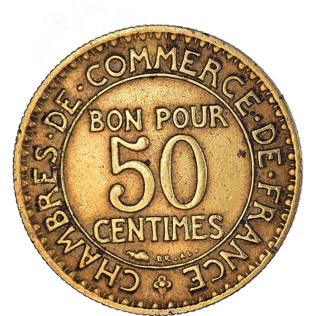 Coin, France, Chambre de commerce, 50 Centimes, 1927, VF(30-35)