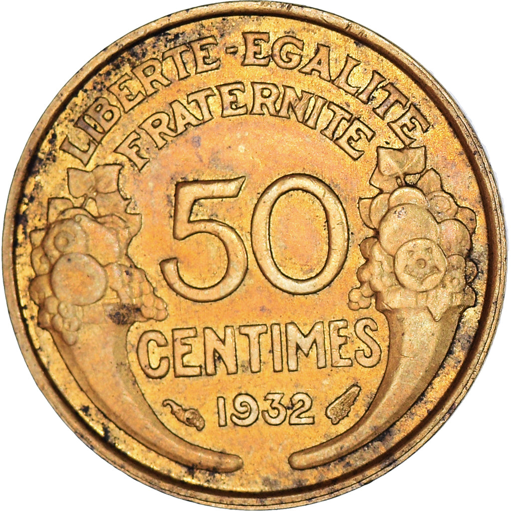 Münze, Frankreich, Morlon, 50 Centimes, 1932, Paris, SS+, Aluminum-Bronze