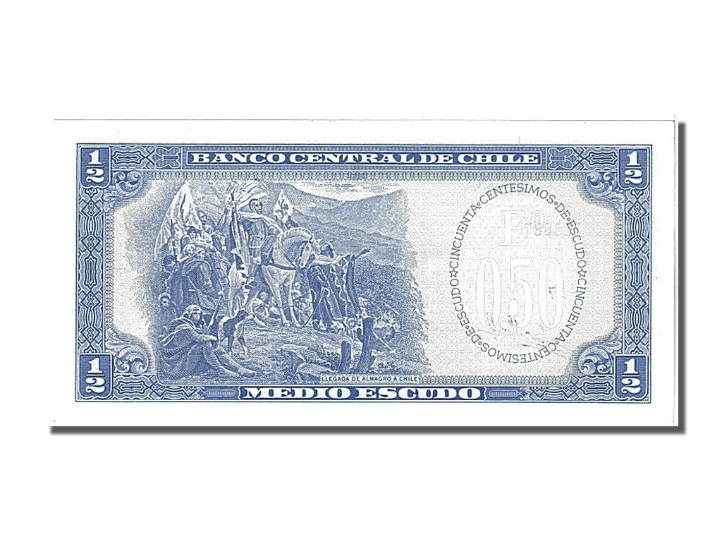 Chile, 1/2 Escudo, 1962, KM #134a, UNC(65-70), 728887