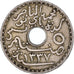 Moneda, Túnez, Muhammad al-Nasir Bey, 5 Centimes, 1918, Paris, MBC, Níquel -