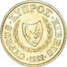 Moneda, Chipre, Cent, 1992, SC, Níquel - latón, KM:53.3