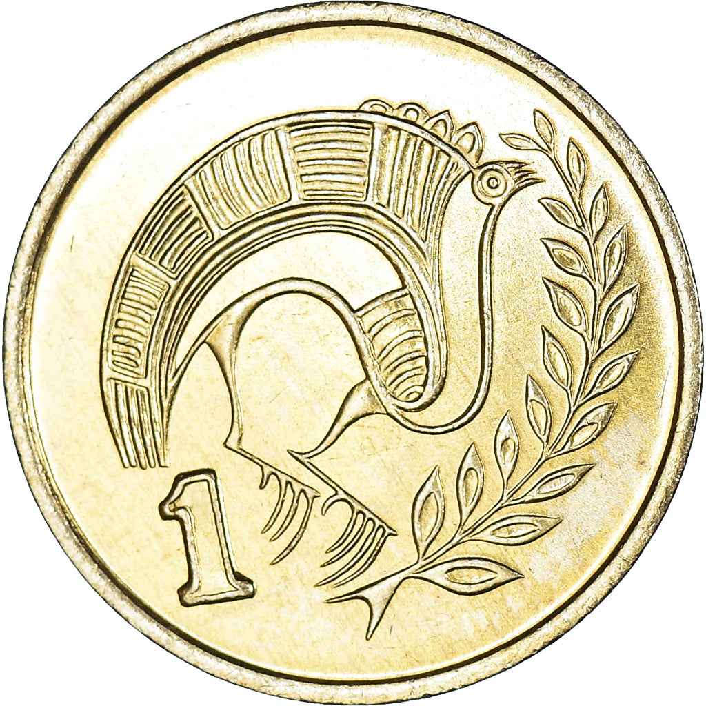 Monnaie, Chypre, Cent, 1992, SPL, Nickel-Cuivre, KM:53.3