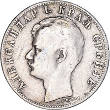 Monnaie, Serbie, Alexander I, 2 Dinara, 1897, TB+, Argent, KM:22