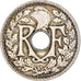 Munten, Frankrijk, Lindauer, 25 Centimes, 1919, ZF, Cupro-nikkel, KM:867a