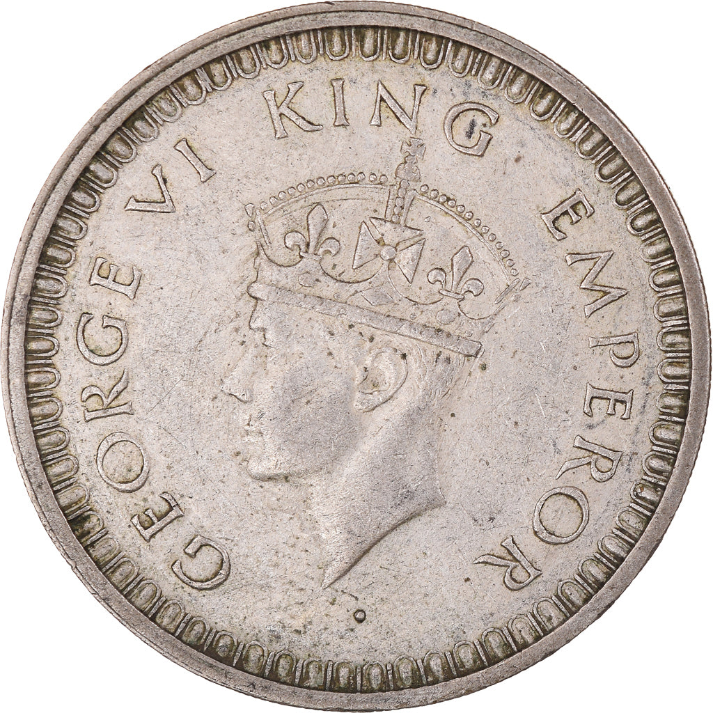 Coin, INDIA-BRITISH, George VI, Rupee, 1942, AU(50-53), Silver, KM:557.1