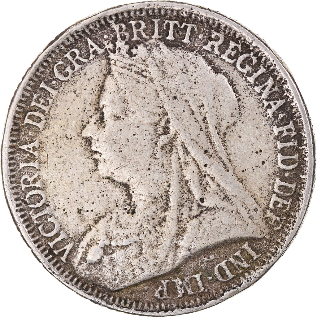 Monnaie, Grande-Bretagne, Victoria, Florin, Two Shillings, 1895, TB, Argent