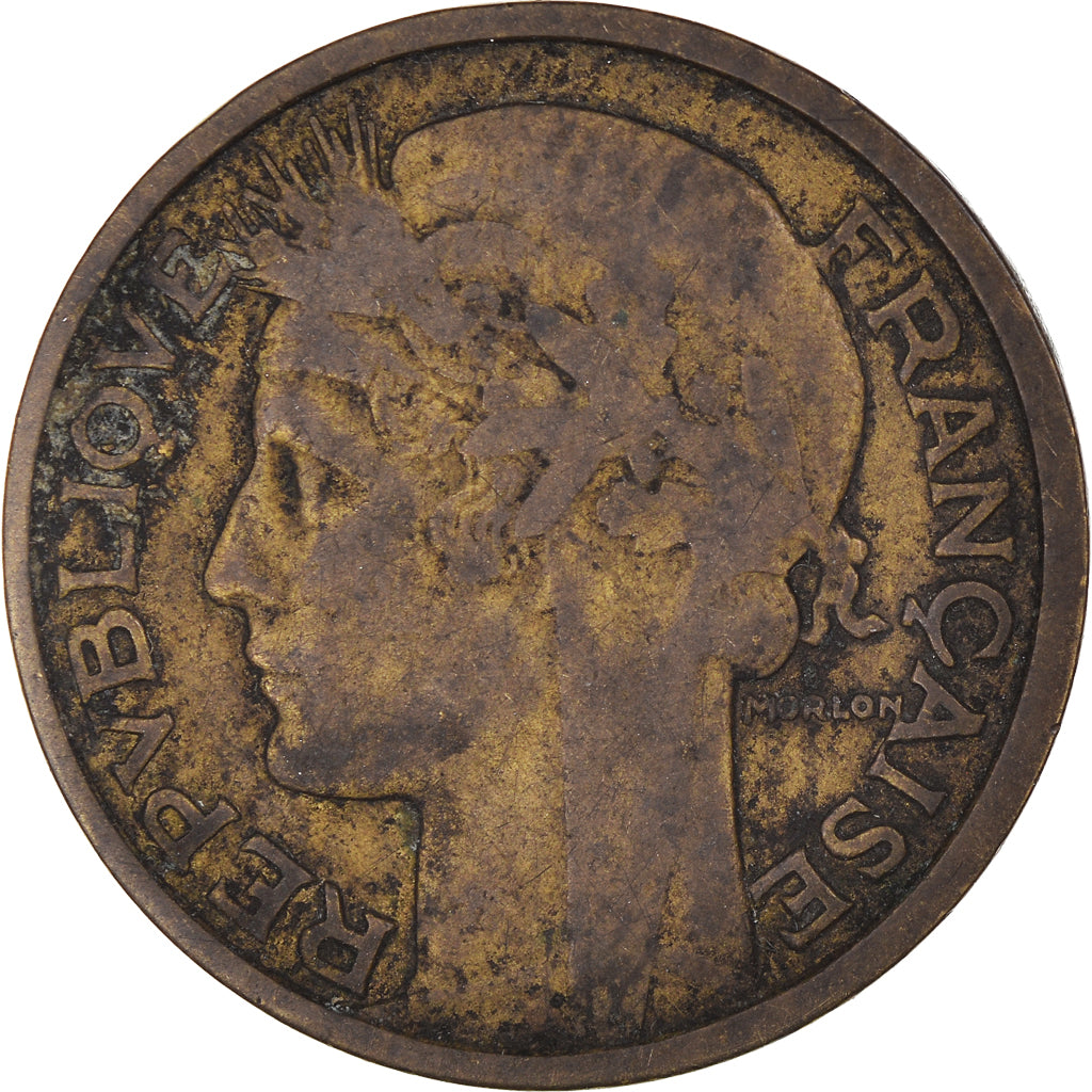 Moneta, Francia, Morlon, 2 Francs, 1931, MB, Alluminio-bronzo, KM:886