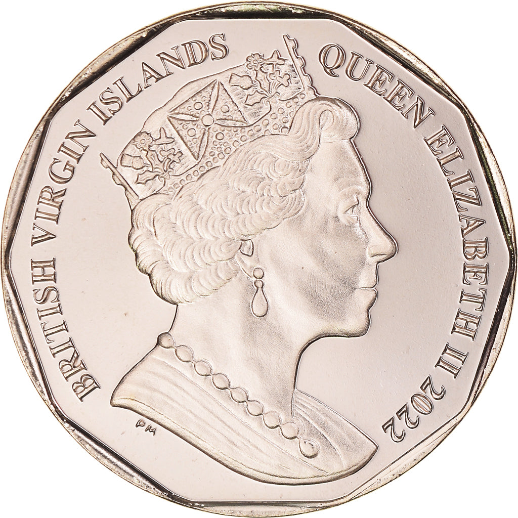 Coin, BRITISH VIRGIN ISLANDS, Dollar, 2022, RMS Rhone.FDC, MS(65-70), Virenium