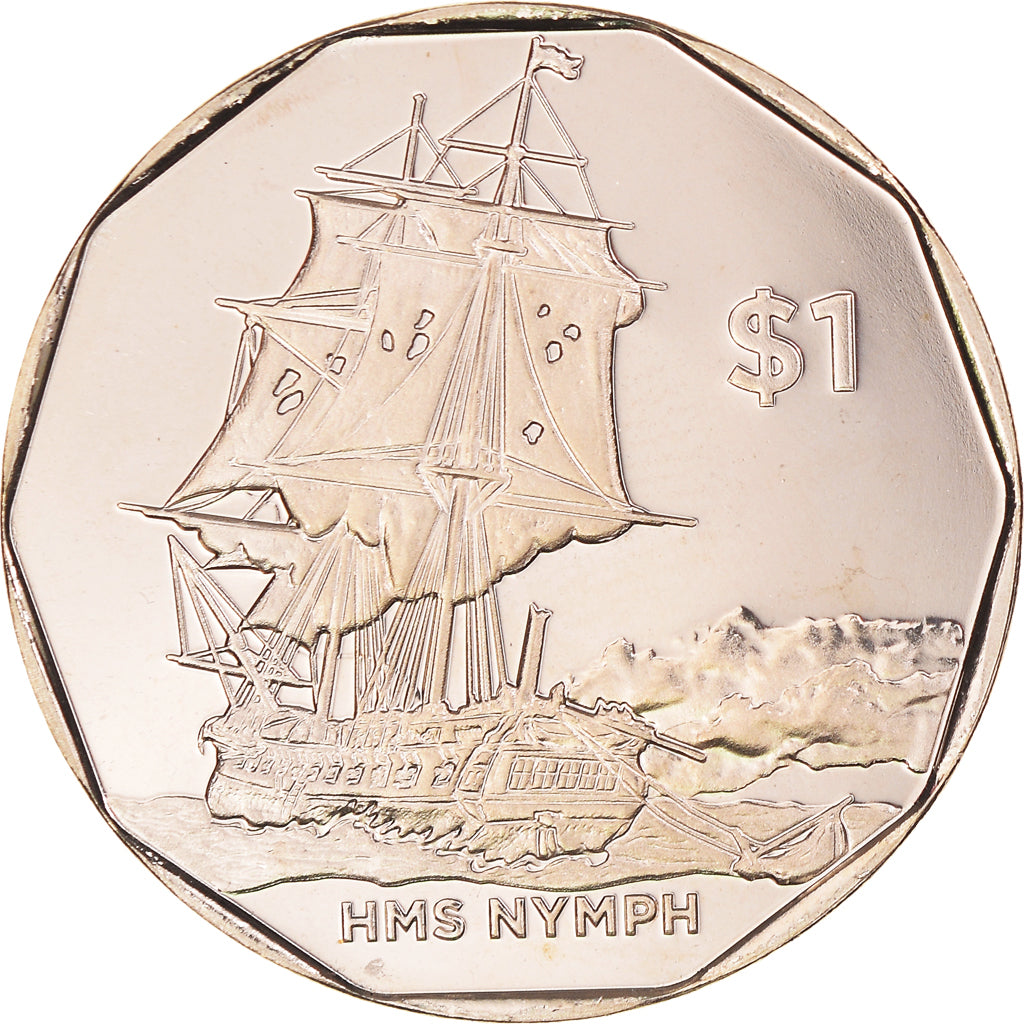 Coin, BRITISH VIRGIN ISLANDS, Dollar, 2022, HMS Nymph.FDC, MS(65-70), Virenium