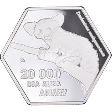 Coin, Madagascar, 20 000 Ariary, 2021, Nosy Boraha.BE, MS(65-70), Cupronickel