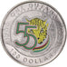 Coin, Guyana, 100 Dollars, 2021, 55 Years of Independence.colorized., MS(63)