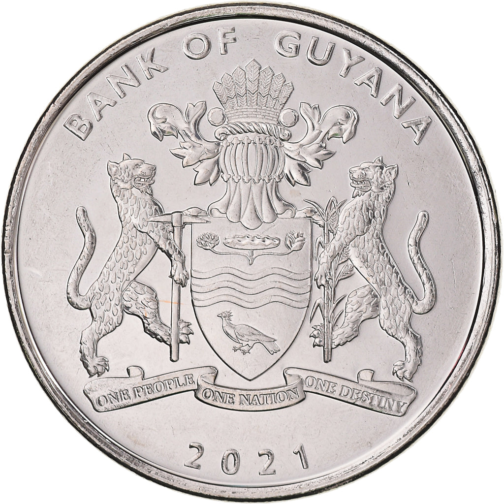 Monnaie, Guyana, 100 Dollars, 2021, 55 Years of Independence.colorized., SPL