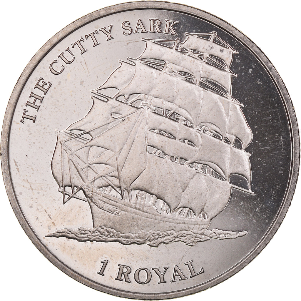 Coin, British Indian Ocean, Le Cutty Sark, 1 Royal, 2021, BU, MS(63)