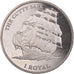 Moeda, British Indian Ocean, Le Cutty Sark, 1 Royal, 2021, BU, MS(63)
