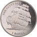 Coin, British Indian Ocean, Le Cutty Sark, 1 Royal, 2021, BU, MS(63)
