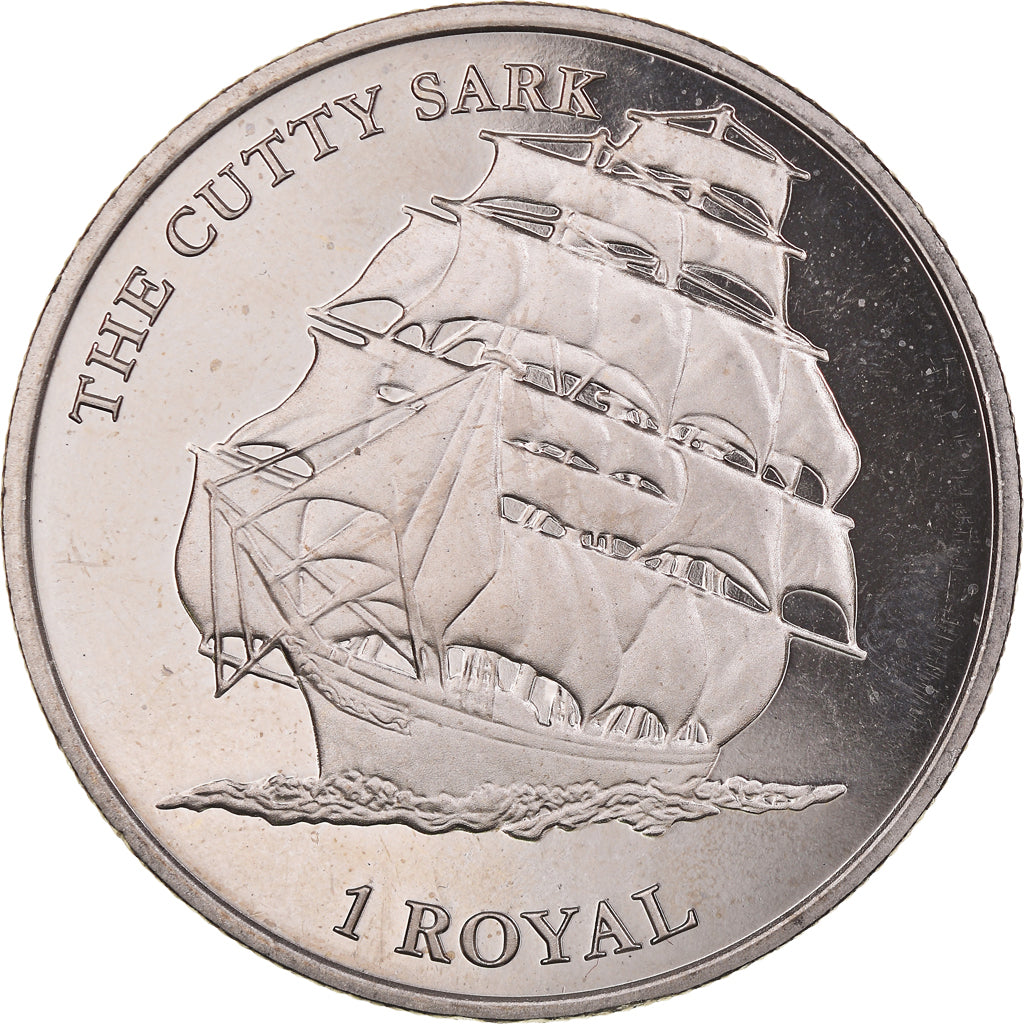 Coin, British Indian Ocean, Le Cutty Sark, 1 Royal, 2021, BU, MS(63)