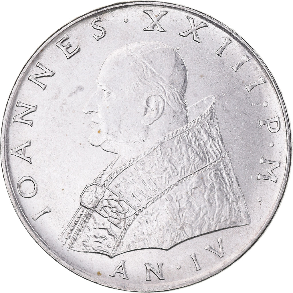 Moneta, CITTÀ DEL VATICANO, John XXIII, 100 Lire, 1962, SPL-, Acciaio