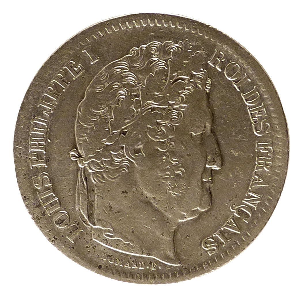 FRANCE, Louis-Philippe, 2 Francs, 1837, Lille, KM #743.13, EF(40-45), Silver,...