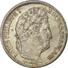 France, Louis-Philippe, 2 Francs, 1837, Paris, Silver, EF(40-45), Gadoury:520
