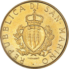 Moneta, San Marino, 200 Lire, 1987, BB, Alluminio-bronzo, KM:208
