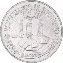 Coin, San Marino, 5 Lire, 1982, Rome, AU(50-53), Aluminum, KM:133