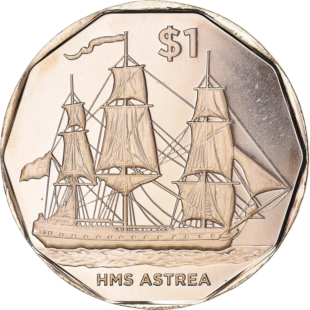 Monnaie, Îles Vierges britanniques, Dollar, 2022, Pobjoy Mint, HMS Astrea.FDC