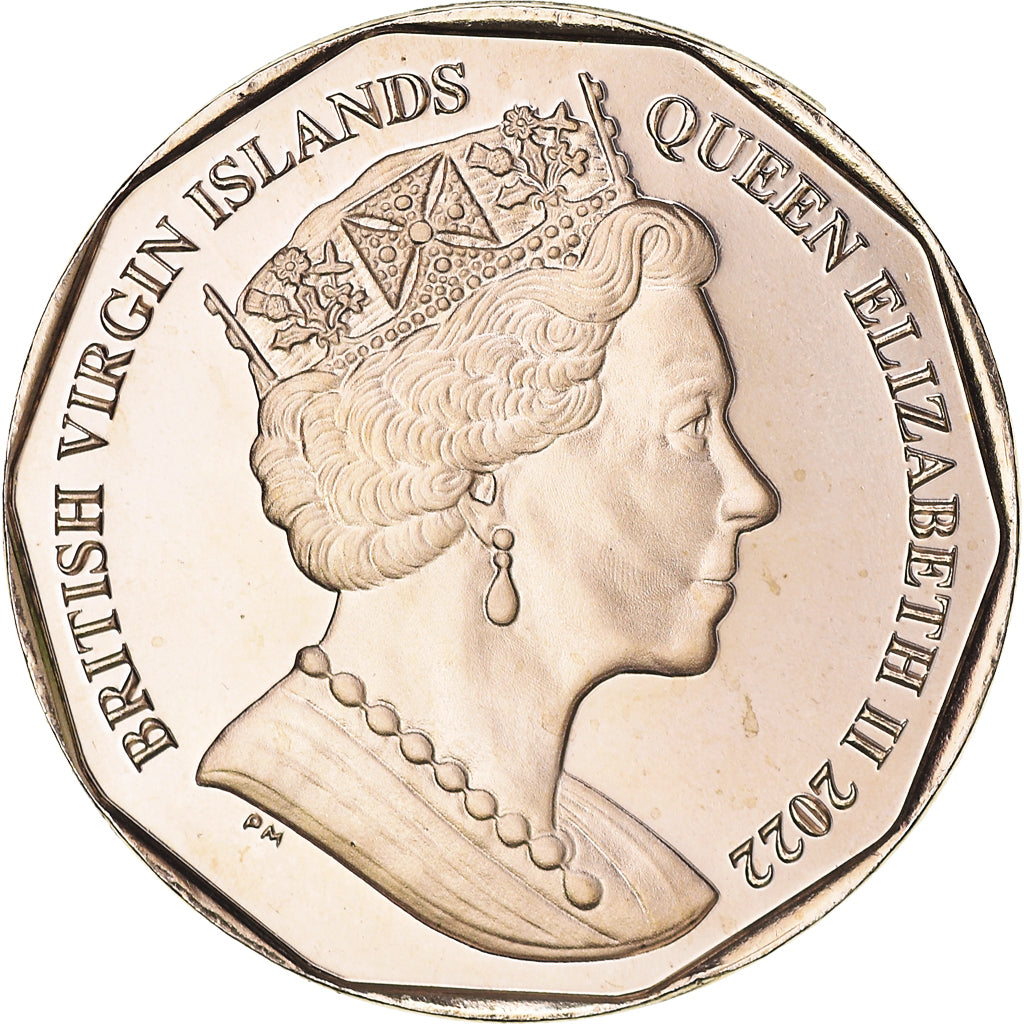 Monnaie, Îles Vierges britanniques, Dollar, 2022, Pobjoy Mint, HMS Astrea.FDC