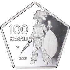 Coin, South Africa, Kwa Zulu.BE. Monnaie de fantaisie, 100 Zemali, 2021