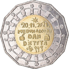 Coin, Croatia, 25 Kuna, 2021, Journée mondiale des enfants, MS(63)