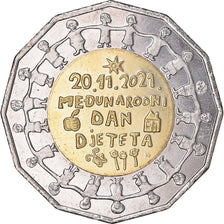 Coin, Croatia, 25 Kuna, 2021, Journée mondiale des enfants, MS(63)