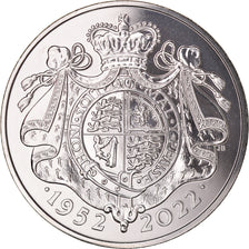 Moeda, Grã-Bretanha, 5 Pounds, 2022, Jubilé de Platine de la Reine Elisabeth