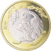 Coin, China, 10 Yüan, 2022, Année du Tigre, MS(63), Bi-Metallic