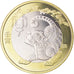 Moneta, China, 10 Yüan, 2022, Année du Tigre, MS(63), Bimetaliczny
