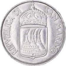 Coin, San Marino, Lira, 1973, Rome, AU(50-53), Aluminum, KM:22