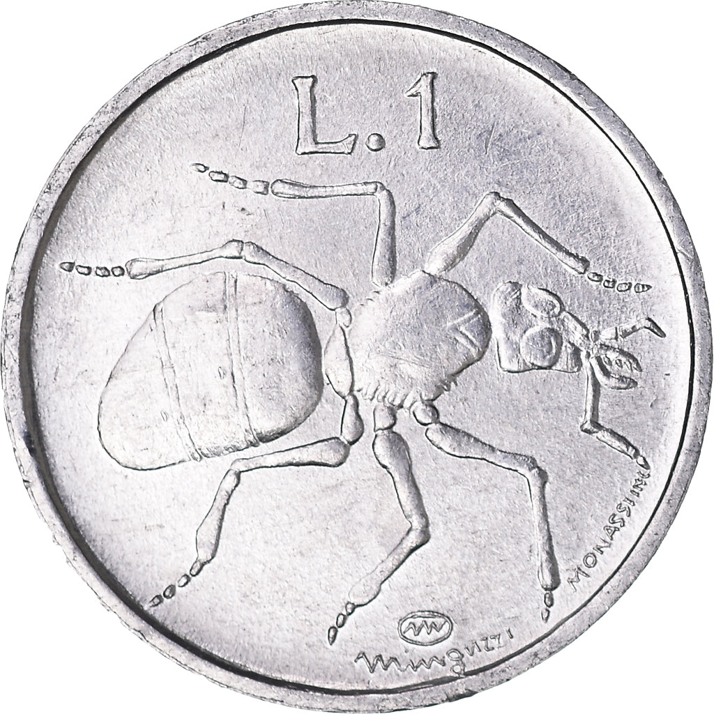 Münze, San Marino, Lira, 1974, SS+, Aluminium, KM:30