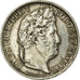 Francja, Louis-Philippe I, 1/2 Franc, 1837, Lille, Srebro, AU(55-58)