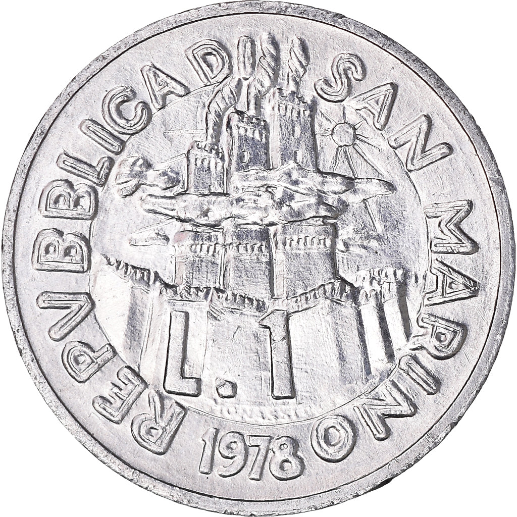 Moneta, San Marino, Lira, 1978, Rome, SPL-, Alluminio, KM:76